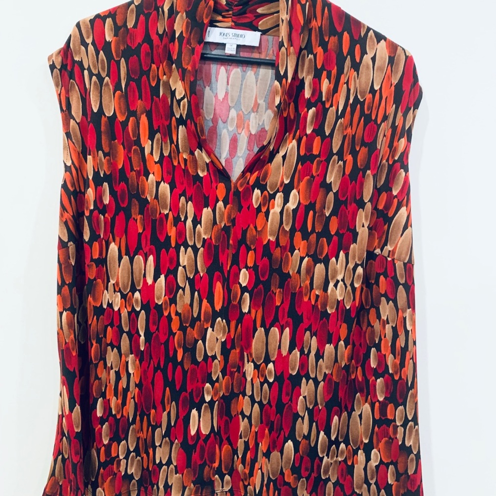Jones Studio Dotted Pattern Blouse 1X